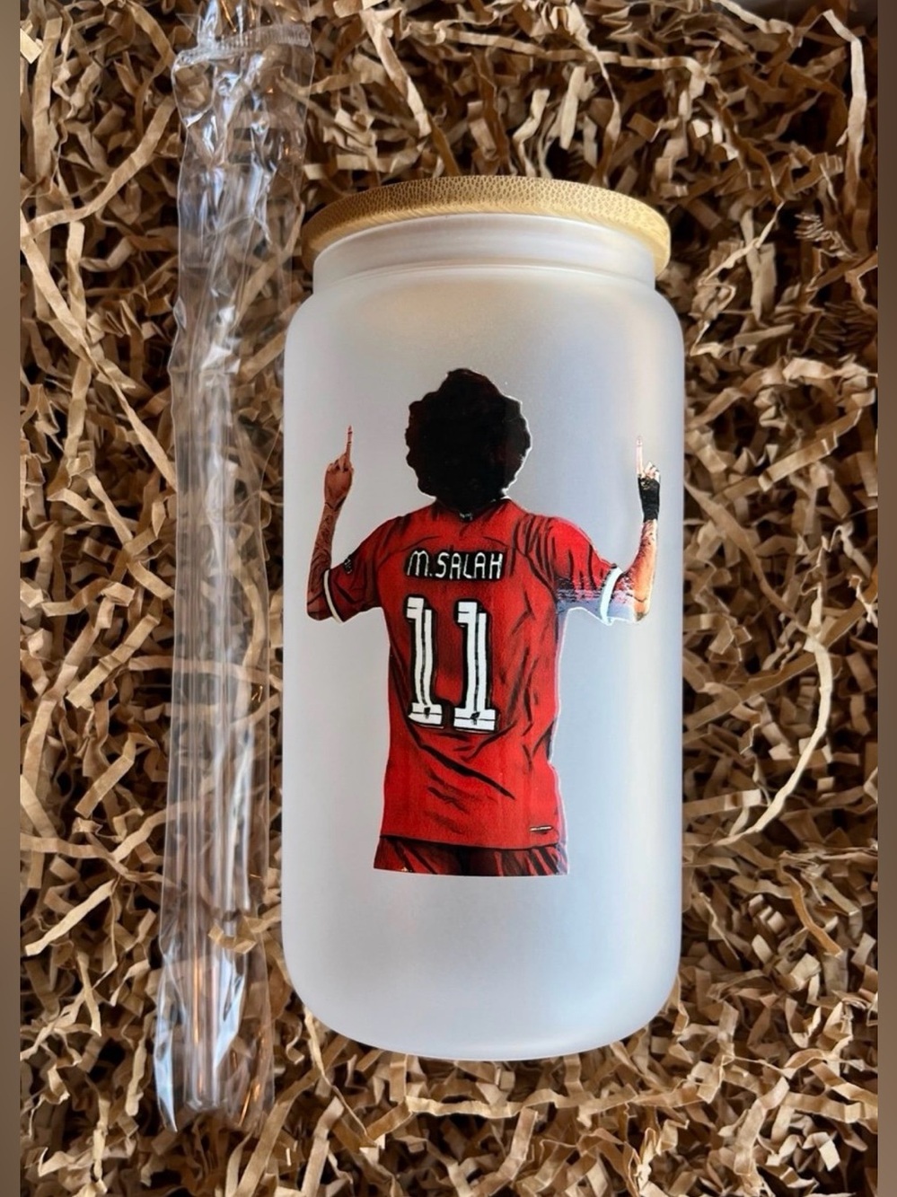 Mo Salah Eygpt Liverpool Soccer Football Premier League 16oz Cup Tumbler